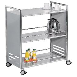 Kerkmann Servierwagen 3 Böden 70 x 40 x 84 cm Silber