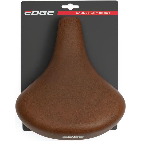 Edge Fietszadel City Retro - Dunkelbraun (auf der Karte)