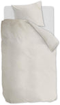 Ambiante cotton uni dekbedovertrek - effen - eenpersoons - 140x200 220 - gebroken wit
