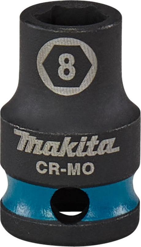 Makita e-15899 Schlagschrauber-Stecknuss 3 8 kurz, schwarz | 8mm