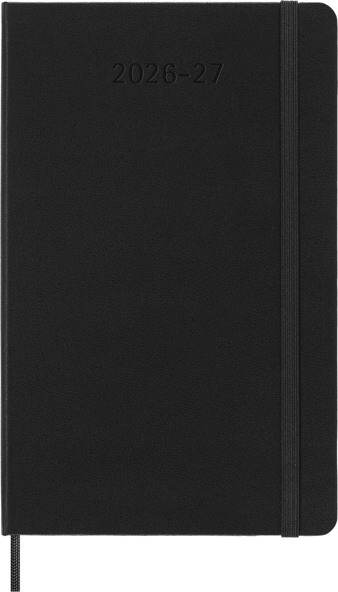 Moleskine 18-Monatskalender – 2026 27 – wöchentlich – groß – Hardcover – schwarz