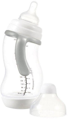 Difrax Babyflasche – 310 ml – weiß – 1 Stück – S-Flasche – Anti-Kolik