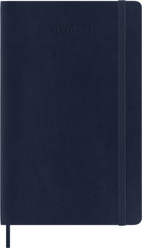 Moleskine 18-Monats-Tagebuch – 2026 27 – wöchentlich – groß – weicher Einband – Saphirblau
