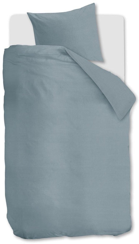 Beddinghouse summer dekbedovertrek - effen - eenpersoons - 140x200 220 - blue grey