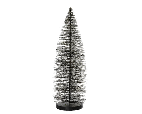 Decoris Weihnachtsbaum 30cm schwarz mit Gold