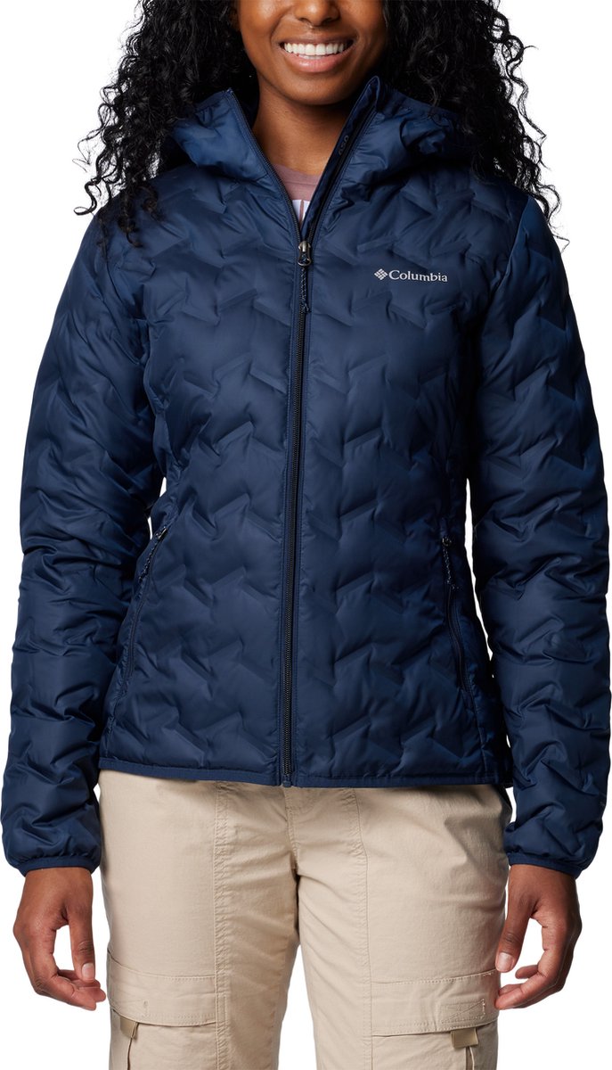 Columbia Delta Ridge™ II Down Hooded Jacket Damen Outdoorjacke – Collegiate Navy – Größe XL