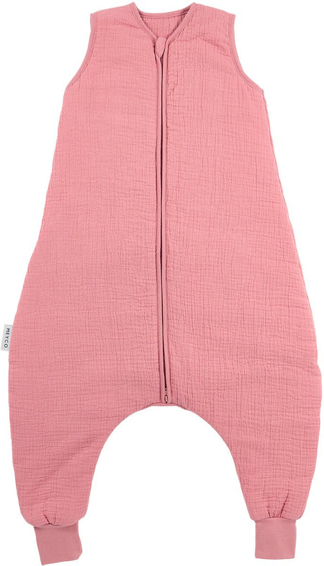 Meyco Baby Uni Baby-Winterschlaf-Overall-Pullover – vorgewaschen, hydrophil – rosa – 104 cm – 2,0 Tog