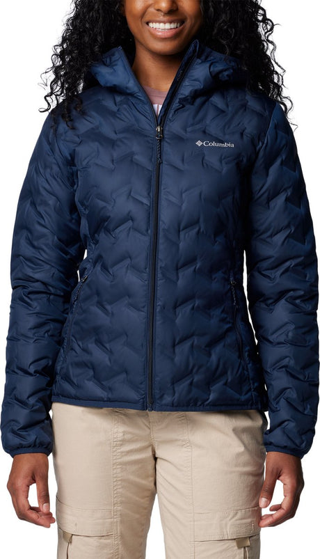 Columbia delta ridge™ ii down hooded jacket women's outdoorjas - collegiate navy - maat m