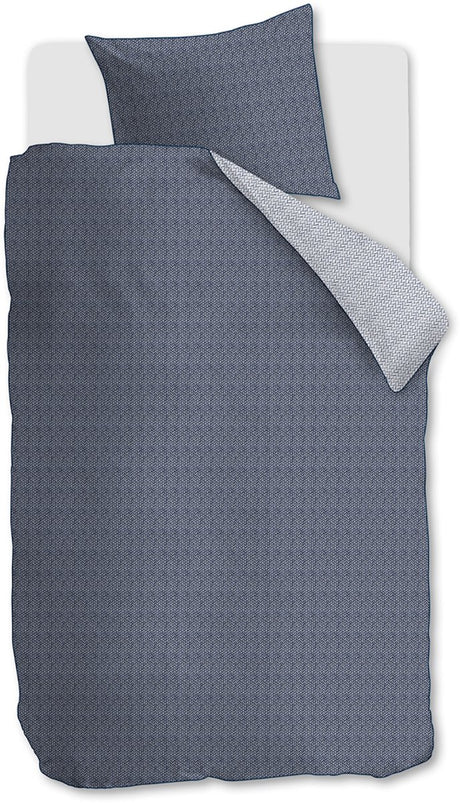 Riviera maison twisted dekbedovertrek - eenpersoons - 140x200 220 - blauw