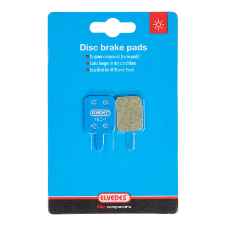 Scheibenbremsblockset Elediert organische Bewertung mechanisch (1 Paar)