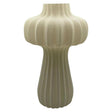 Mansion atmosphere vaas mae glas wit 17x17x27,5cm