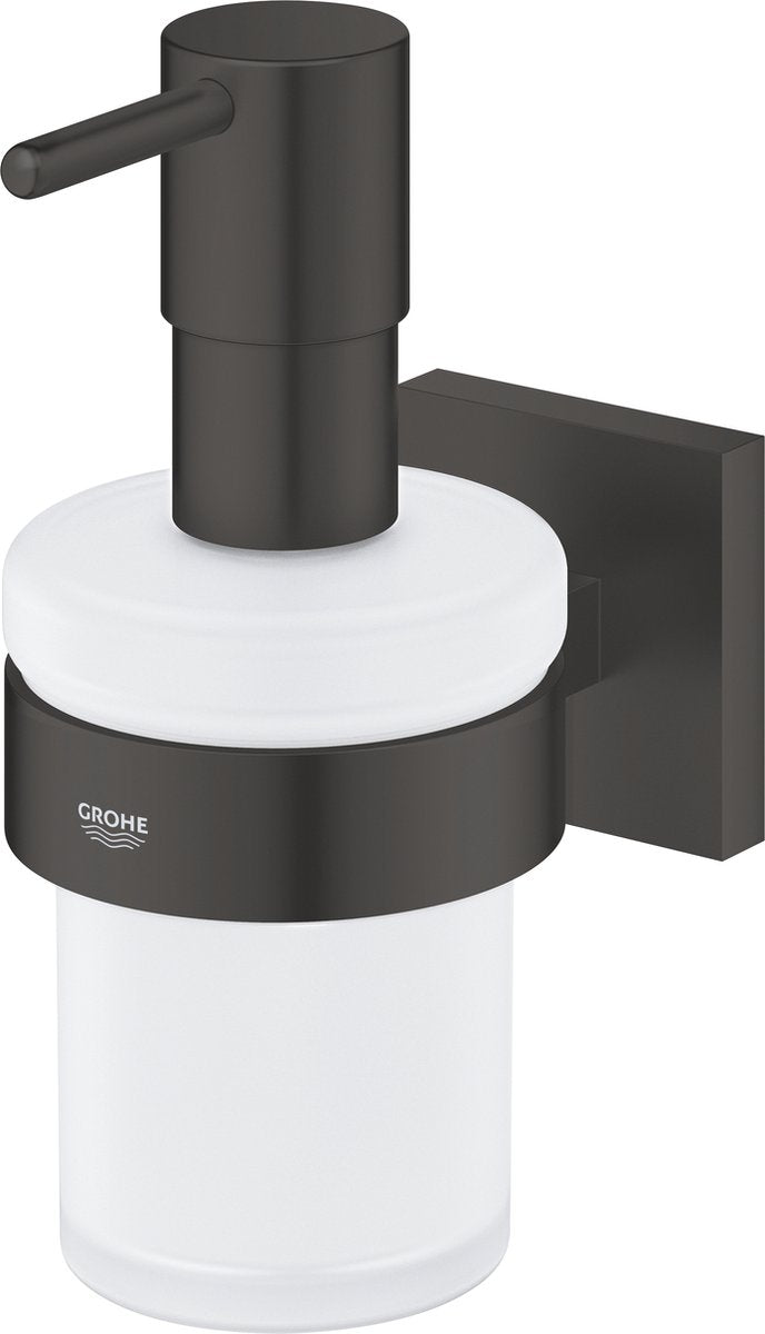 Grohe Quickfix Start Cube Seifenspender mit Halter – 160 ml – Mattschwarz