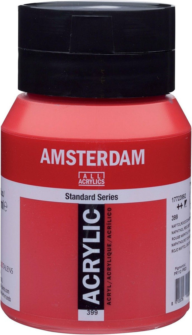 Amsterdam Standard Serie Acrylfarbe Topf 500 ml Naphtholrot dunkel 399