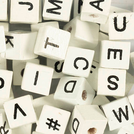 Creativ Company Letter Perlen White A-Z, 92st.