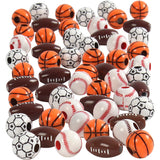 Creativ Company Sportperlen, Größe 11-15 mm, Lochgröße 3-4 mm, ca. 220 Stück, verschiedene Farben, 270 g 1 Box