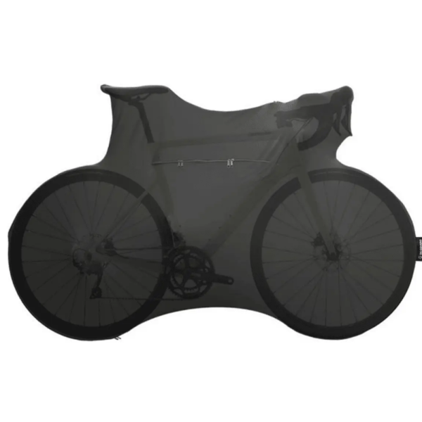 Ds deckt Transportfahrradsocken Straße Schotter schwarz ab