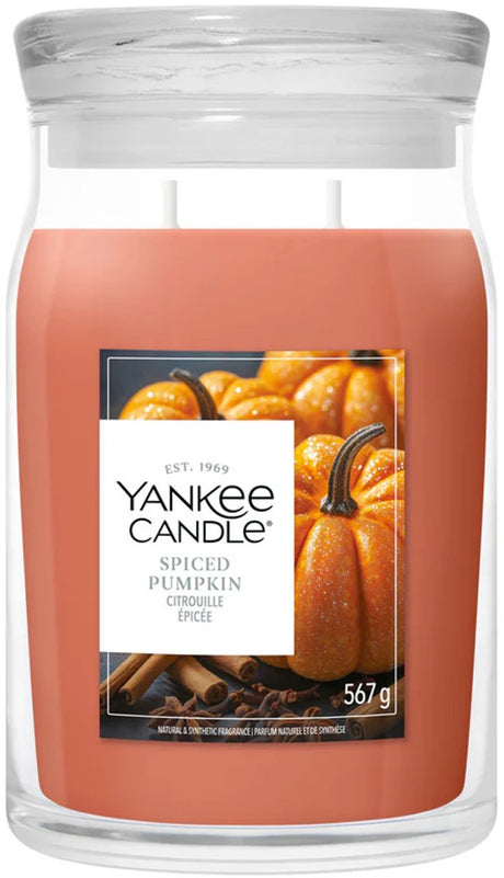 Yankee candle - spiced pumpkin large jar - tot 80 branduren