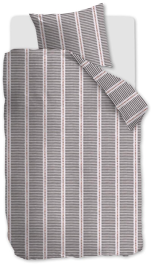 Vtwonen stip and stripe dekbedovertrek - eenpersoons - 140x200 220 cm - blush