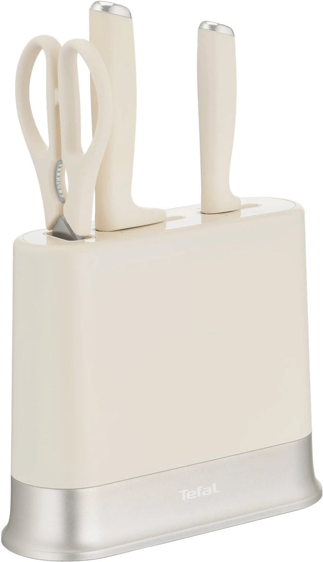 Tefal eversharp daily k3294s04 - 3-delige messenset - messenblok met geïntegreerde slijper