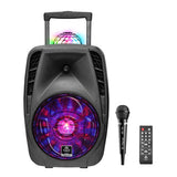 Idance Boombox mit Licht und Rädern und Mikro