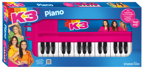 K3-Spielzeuginstrument – Klavier mit Schlagzeug-Pad – mit Fragmenten von 5 Liedern – inklusive Batterien