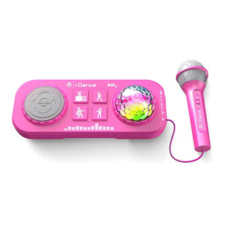 Idance Party-Mix-Set rosa mit Licht, Ton und Mikrofon