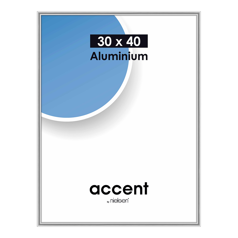 Nielsen Design Nielsen Fotorahmen 59844 Akzent mattsilber 30x45 cm