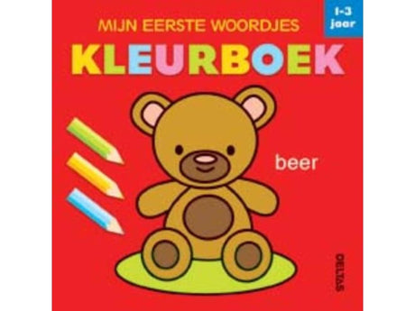 Deltas Malbuch „Meine ersten Wörter“.