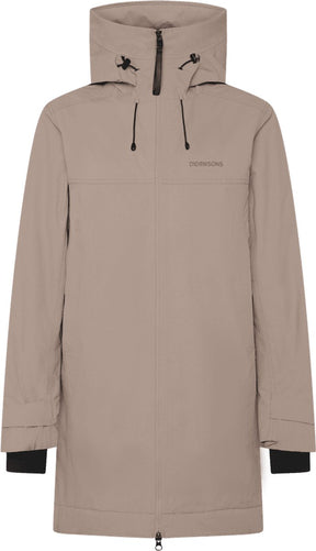 Didriksons eris wns parka dames outdoorjas - ash brown