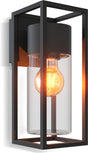 Calex led wandlamp genoa - e27 – ip44 spatwaterdicht - zwart – aluminium – industrieel – modern