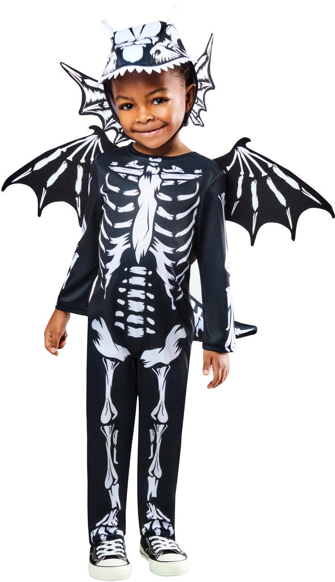 Rubies Skelett-Drachen-Kinderkostüm – Größe 7–8 Jahre