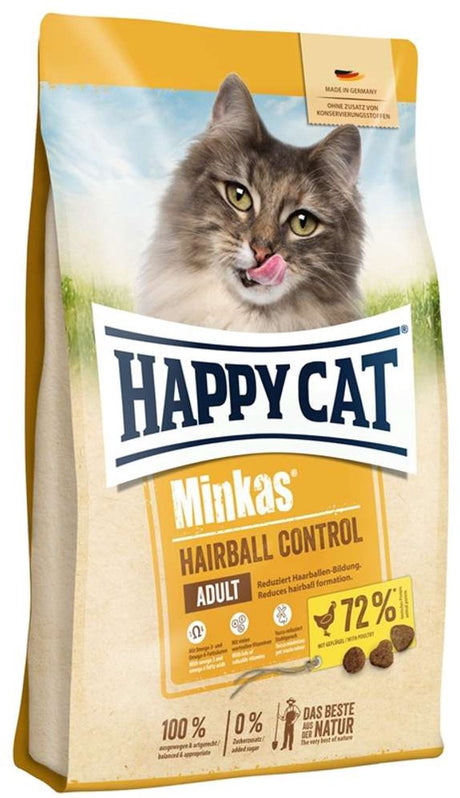 Happy Cat Minkas erwachsenes Geflügel zur Haarballenbekämpfung – 10 kg