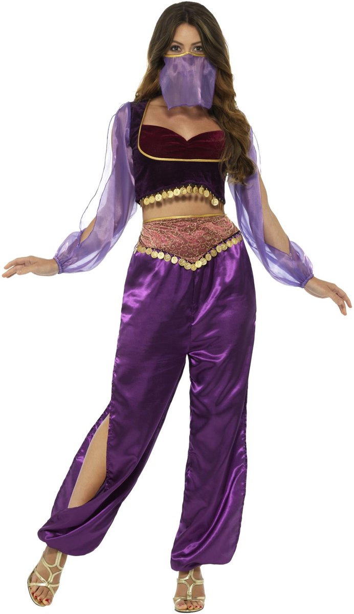 Smiffys kostuum -m- arabian princess paars