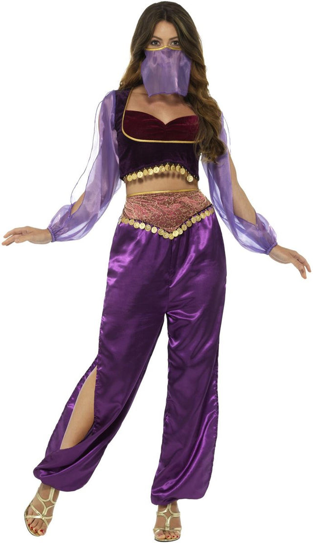 Smiffys kostuum -m- arabian princess paars