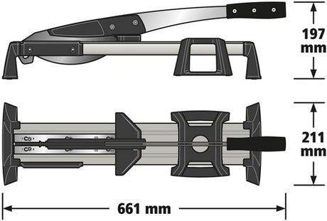 Wolfcraft – Laminatschneider – VLC 800 – bis 11 mm dickes Laminat – Laminatschneider – 6939000