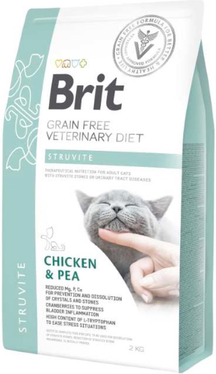 Brit Veterinärdiät für Katzen, getreidefrei, Struvit, 5 kg