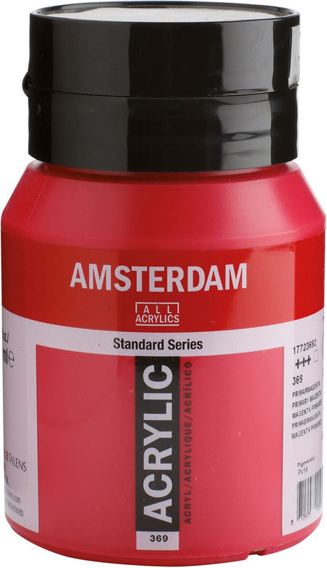 Amsterdam standard series acrylverf pot 500 ml primairmagenta 369