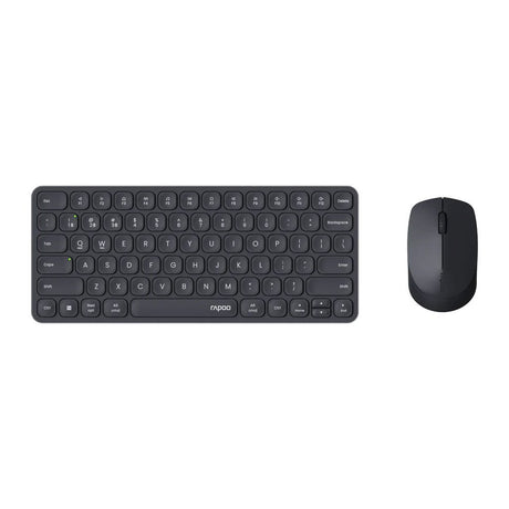 Rapoo 9010m Combo-Set qwerty(nl) Tastatur + Maus schwarz