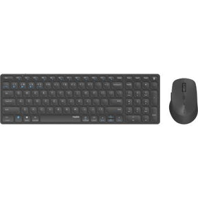 Rapoo 9700m Wireless Multimode Blade Combo Set dunkelgrau QWERTY US