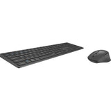 Rapoo 9800m kabelloses Multim. Klingen-Combo-Set in voller Größe, dunkelgrau, QWERTY US