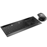 Rapoo 9900m kabelloses, ultraschlankes Multimode-Schreibtischset in Schwarz
