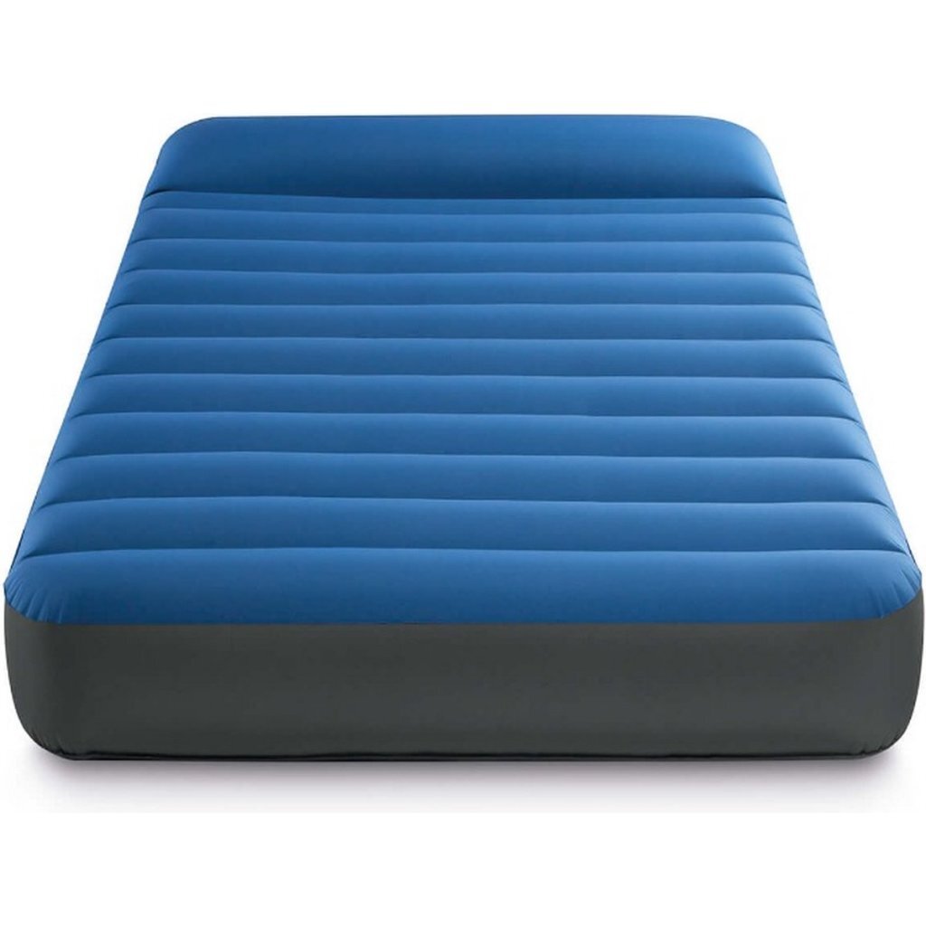 Intex 64011 Truaire Twin Dura-Beam Campingmatratze 191 x 99 x 22 cm + Quickfill USB150 Pumpe blau