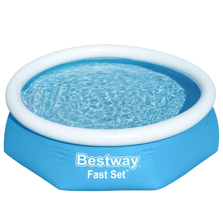 Bestway Schwimmbad Fast Set aufblasbar rund 244x61 cm 57265