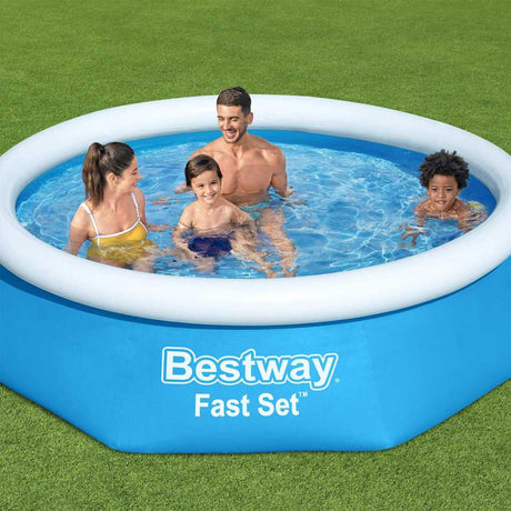 Bestway Schwimmbad Fast Set aufblasbar rund 244x61 cm 57265