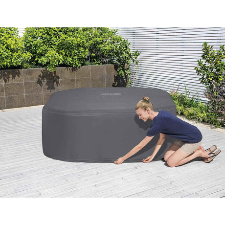 Bestway Thermoabdeckung für quadratische Spas 1,80 m x 1,80 m x 71 cm, kompatibel mit integrierten Pumpen und externen Pumpen
