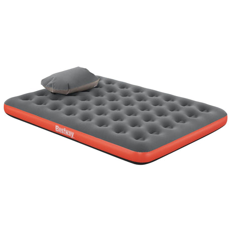 Bestway luchtmatras 2-persoons 203 x 152 x 22 cm grijs en rood