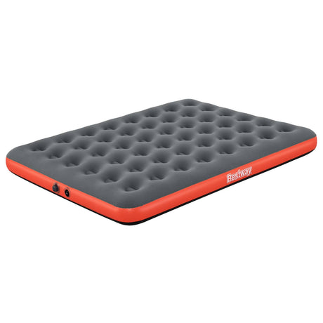 Bestway luchtmatras 2-persoons 203 x 152 x 22 cm grijs en rood