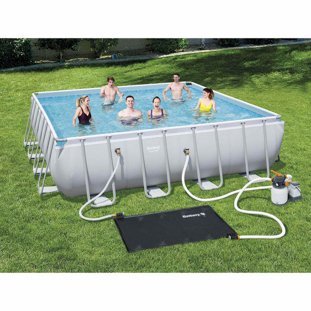 Bestway zonnebaden verwarmingsmat zwart 110 x 171 cm pvc