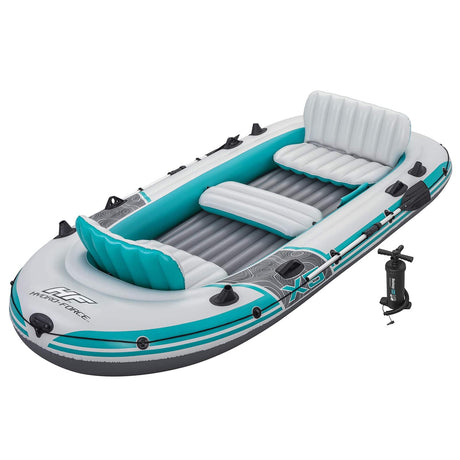 Bestway opblaasbare boot grijs en wit 3,64 x 1,66 m pvc