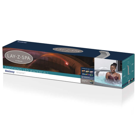 Bestway led waterval met led-stripverlichting grijs abs